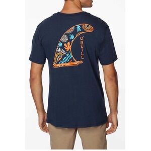 ONeill Cosmos T‎ Shirt Blue Men's L Standard Fit Faded And Color Fading